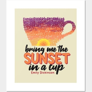 Sunset in a cup Posters and Art